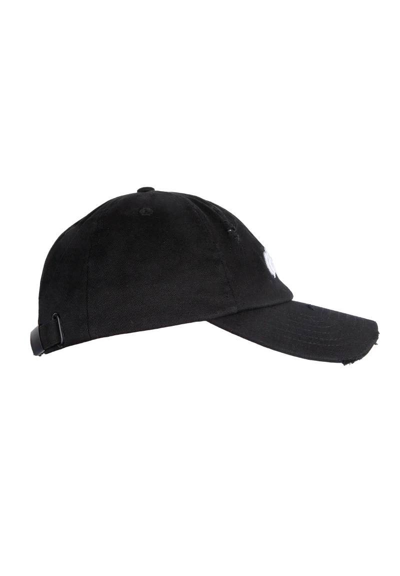 Galway Distressed Cap - Black