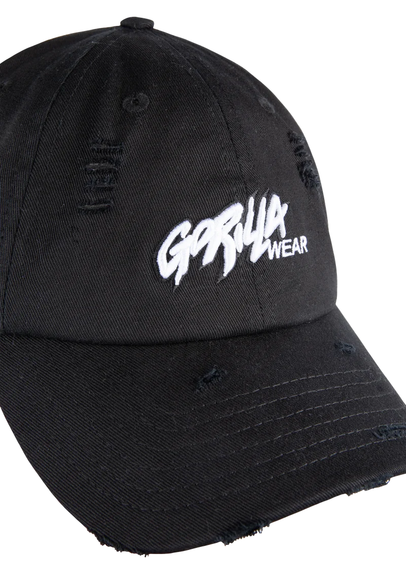 Galway Distressed Cap - Black