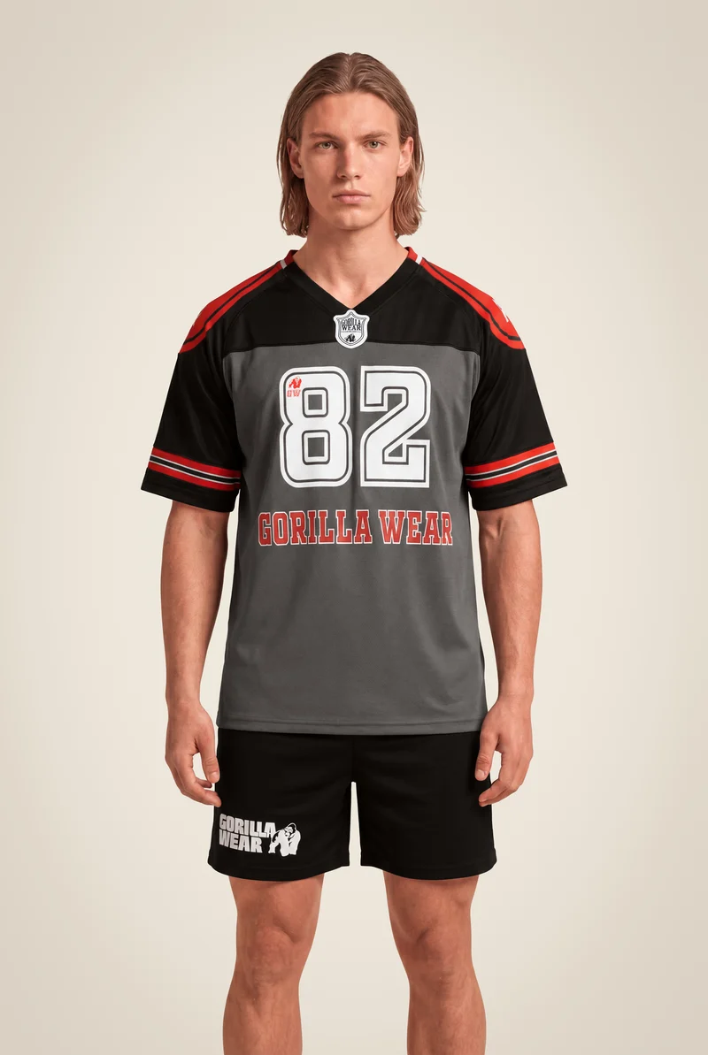 Tyler Football Jersey - Black/Red