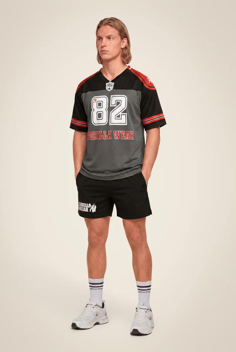 Tyler Football Jersey - Black/Red