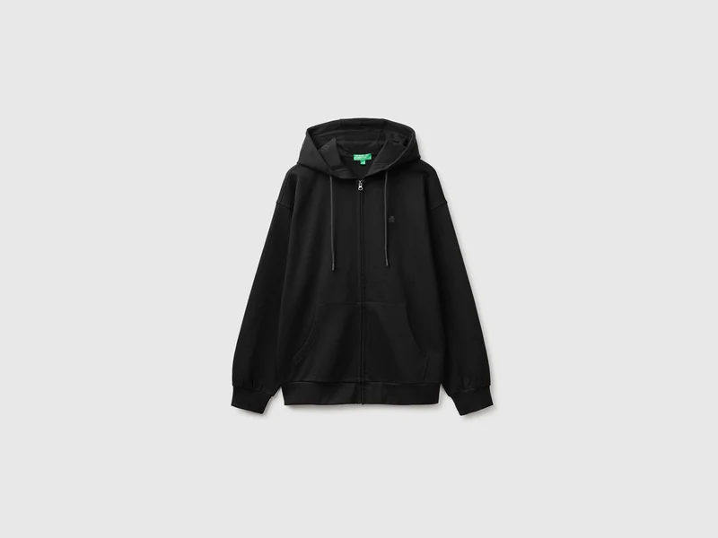 Kapuzenpullover mit Logoaufnäher