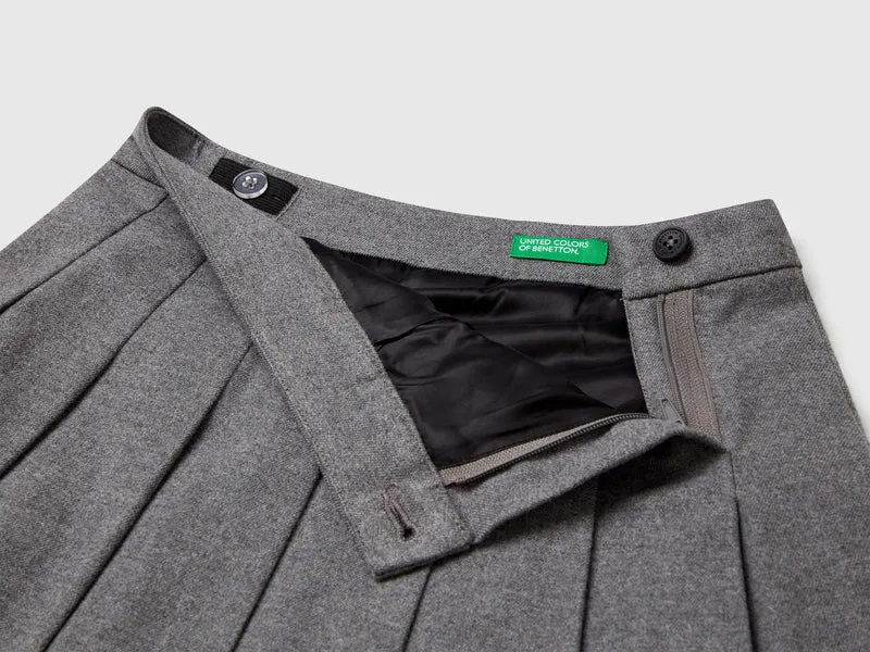 Faltenrock aus Flanell