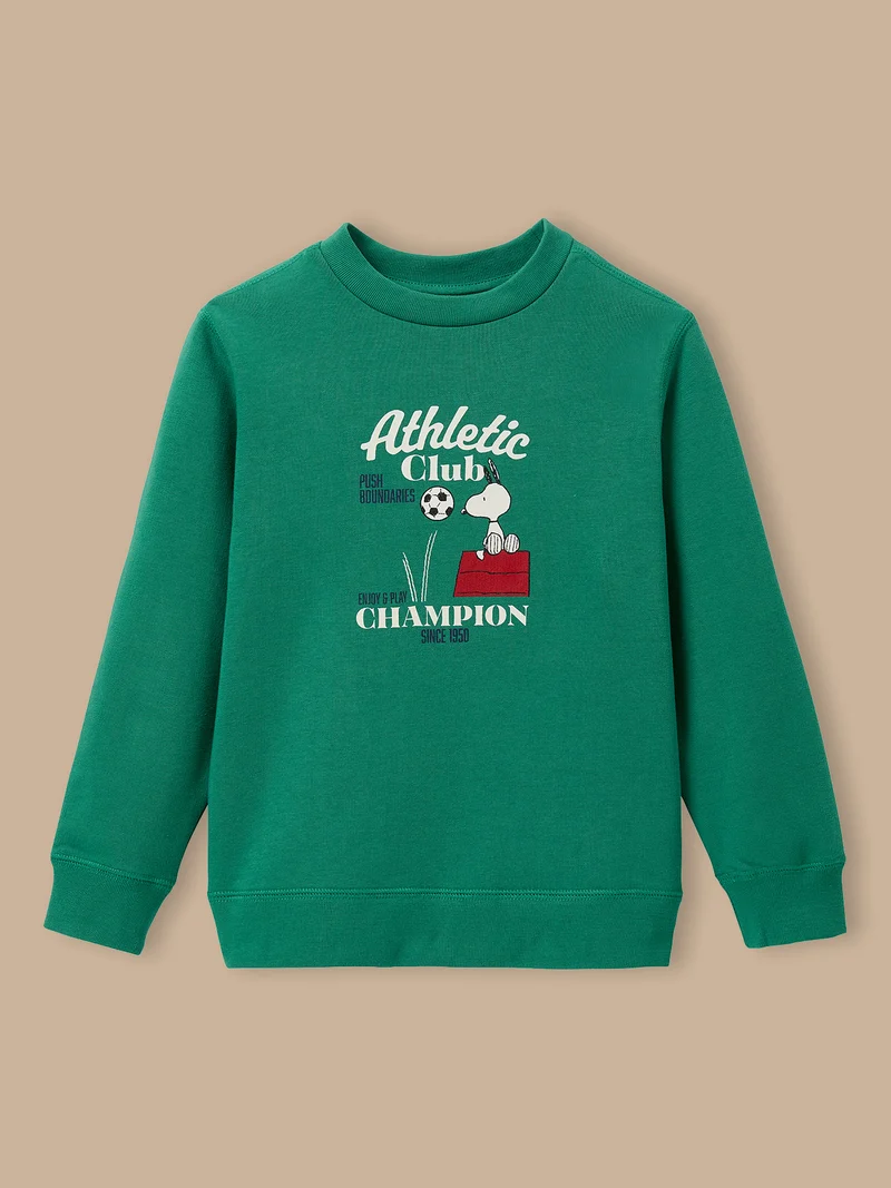 Kinder-Sweatshirt Cyrillus X PEANUTS™ – « Snoopy » Kollektion