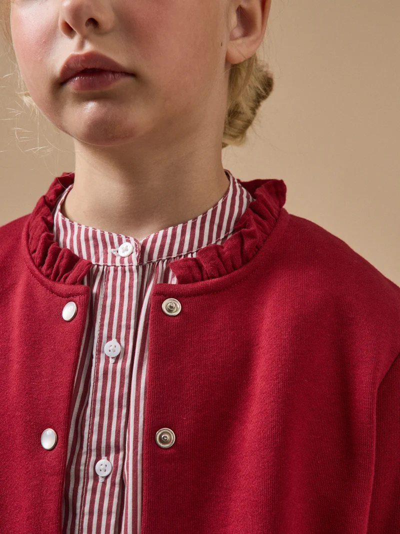 Mädchen-Cardigan aus Molton – Bio-Baumwolle