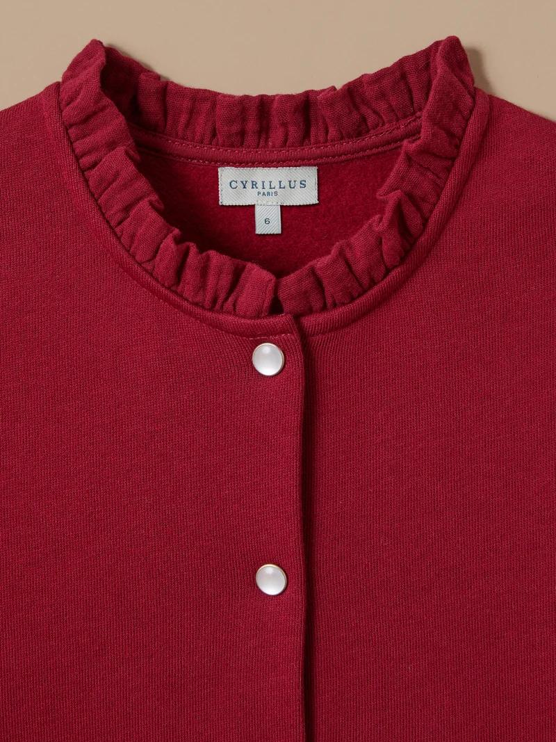 Mädchen-Cardigan aus Molton – Bio-Baumwolle