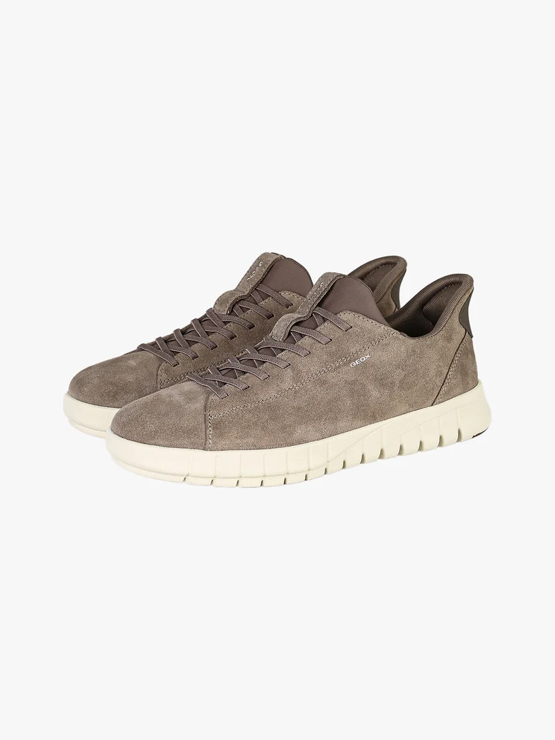 FLEXTRIDE PLUS Sneakers da uomo in pelle scamosciata - taupe