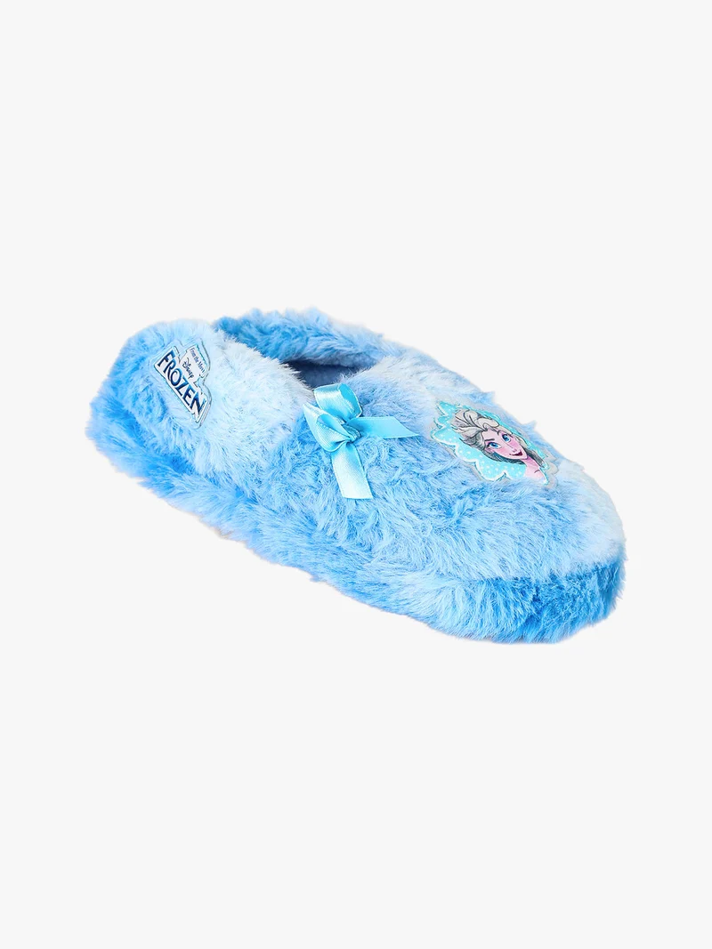 Pantofole chiuse da bambina pelose Elsa - azzurro