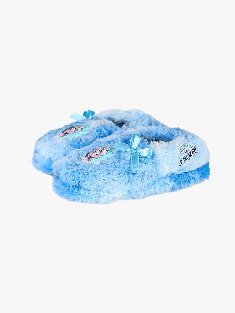Pantofole chiuse da bambina pelose Elsa - azzurro