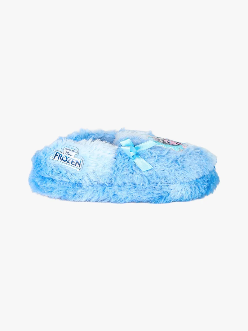 Pantofole chiuse da bambina pelose Elsa - azzurro
