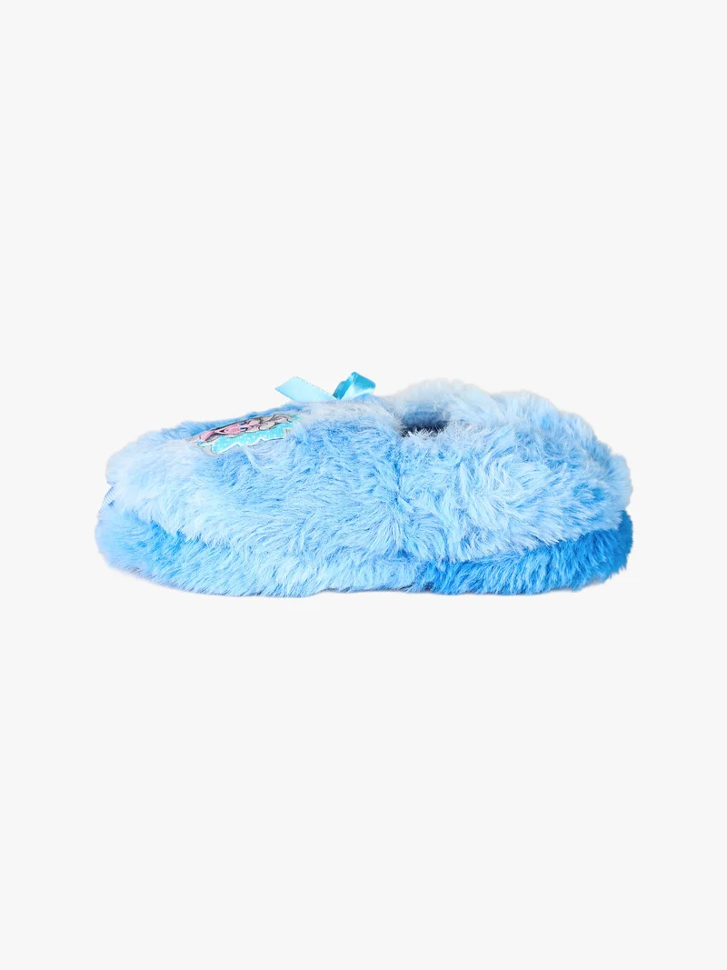 Pantofole chiuse da bambina pelose Elsa - azzurro