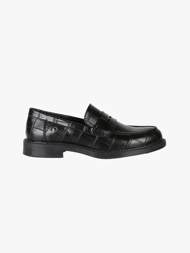 Mocassini donna classici in ecopelle - nero