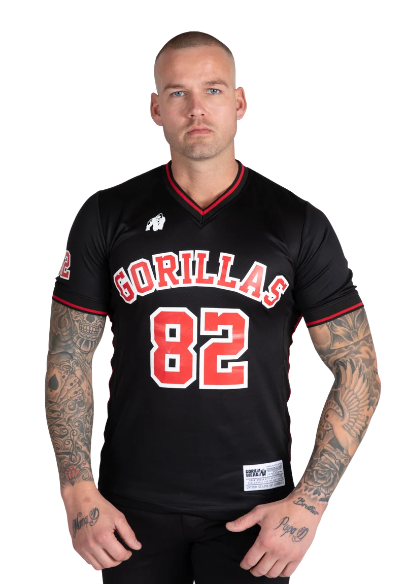 San Mateo T-Shirt - Black/Red