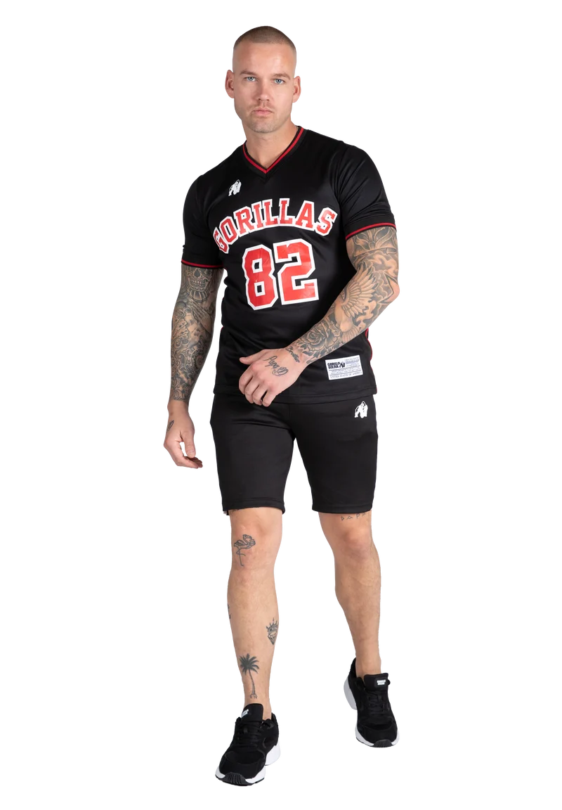 San Mateo T-Shirt - Black/Red