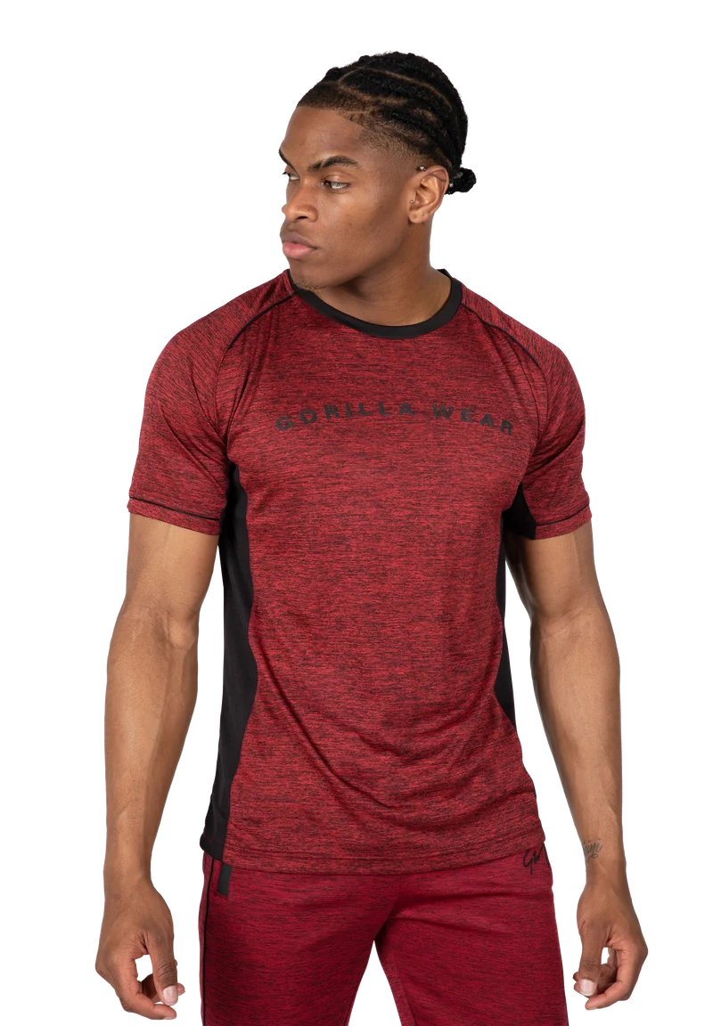 Fremont T-Shirt - Burgundy Red/Black