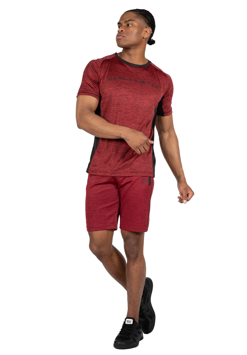 Fremont T-Shirt - Burgundy Red/Black