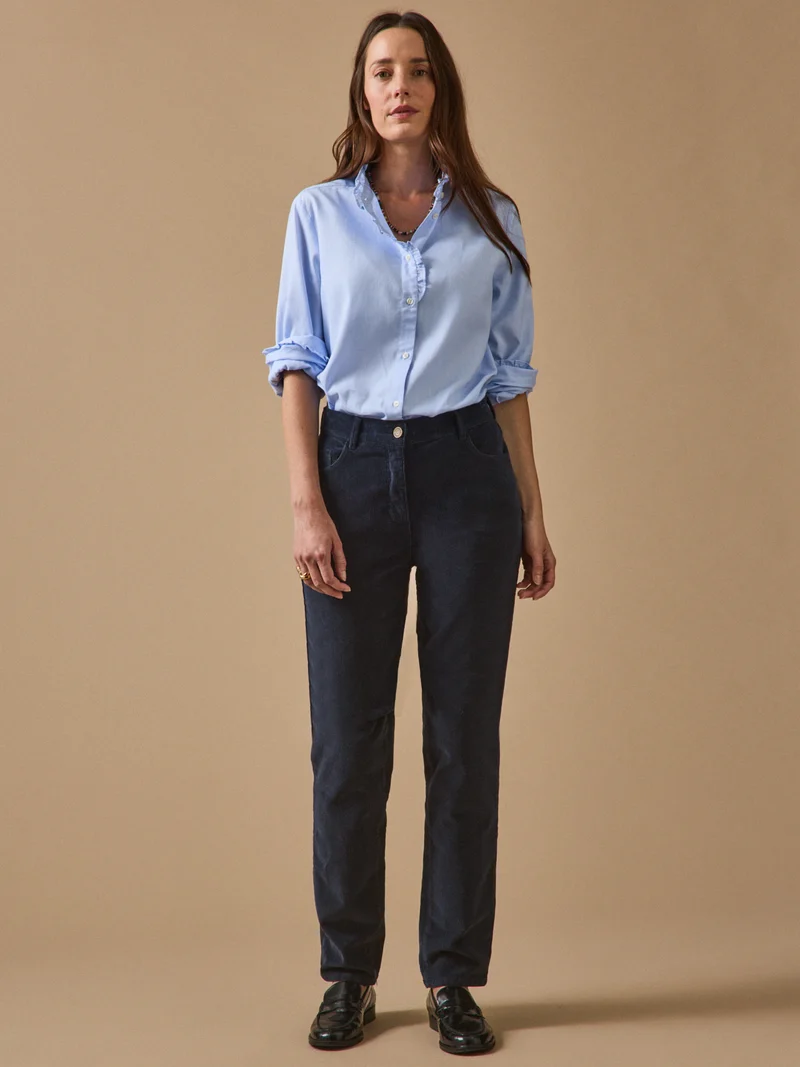 Slim Fit Damenhose aus Cordsamt Chloé