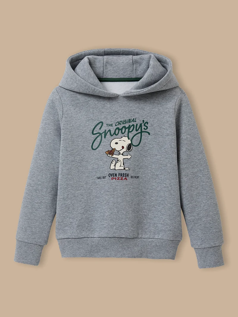 Kinder-Kapuzen-Sweatshirt Cyrillus X PEANUTS™ – Kollektion « Snoopy »