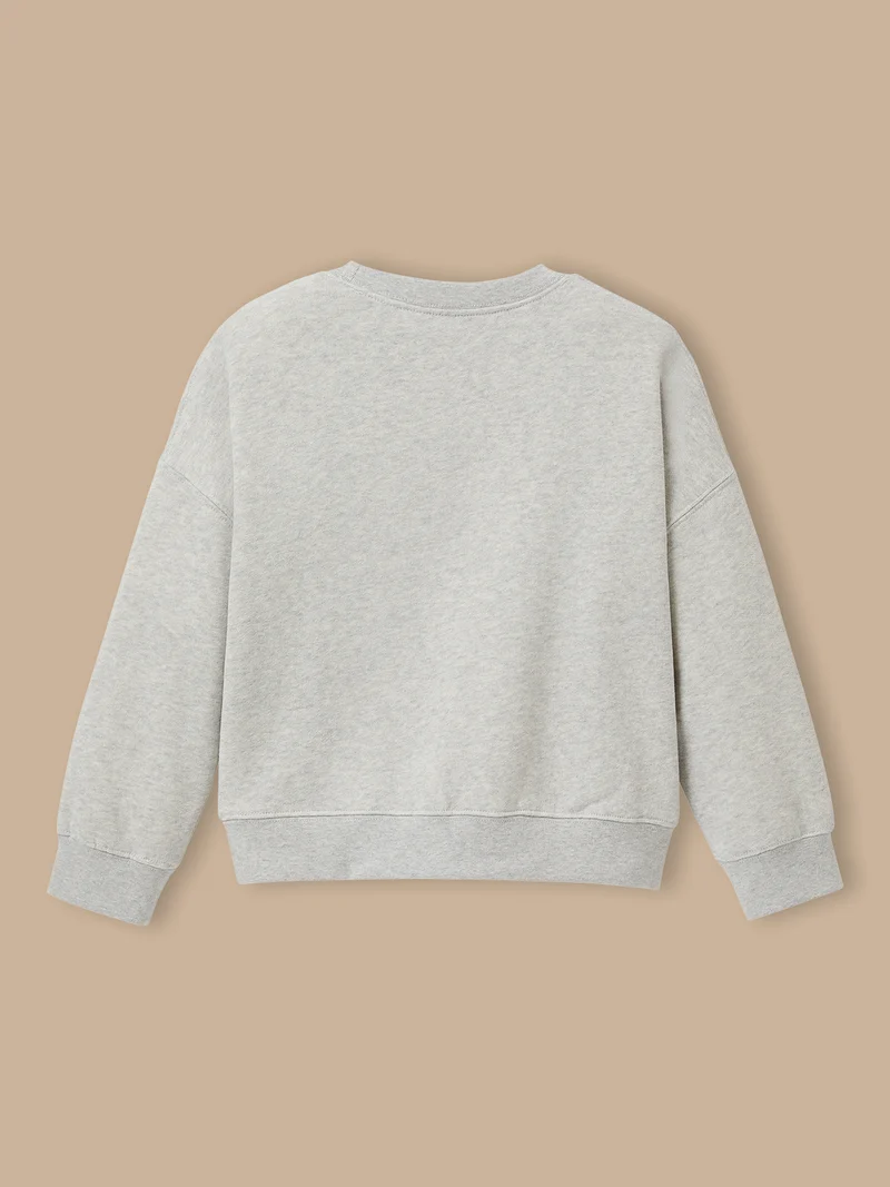 Mädchen-Sweatshirt « Cool Team », aus Liberty®-Stoff, Bio-Baumwolle