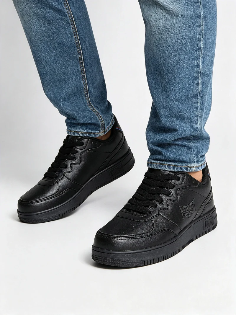 Sneakers stringate da uomo - nero