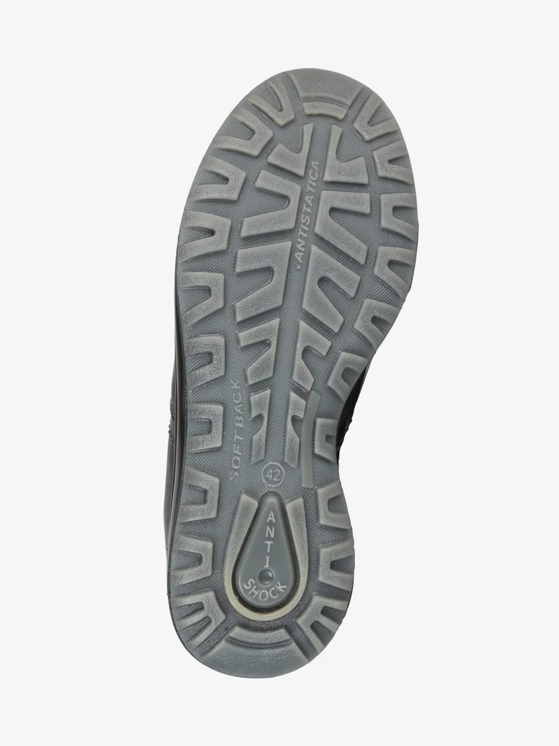 Scarpe in pelle slip on da uomo - nero