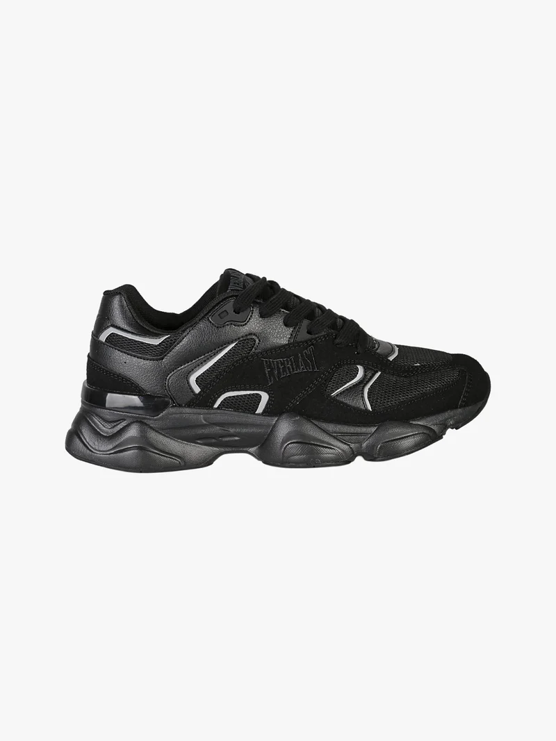 Sneakers sportive da uomo con suola alta - nero