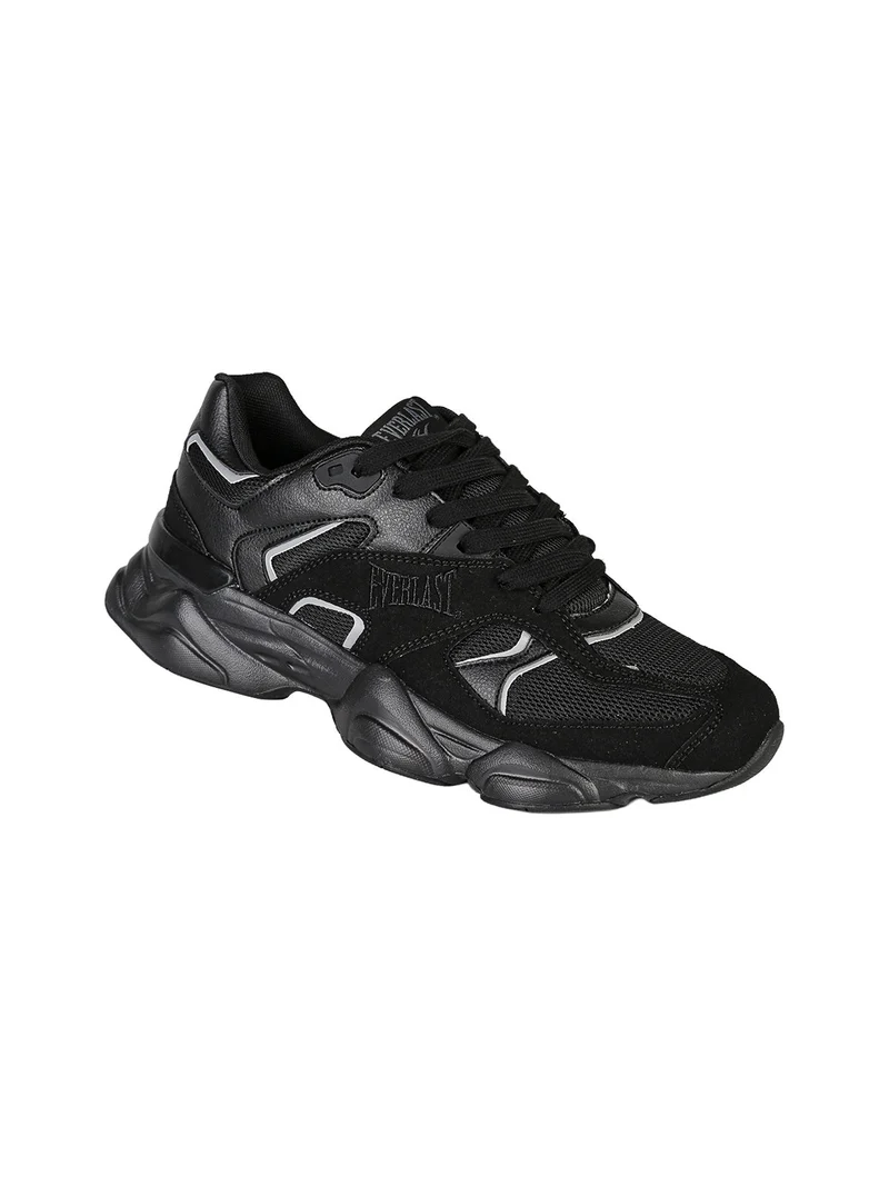 Sneakers sportive da uomo con suola alta - nero
