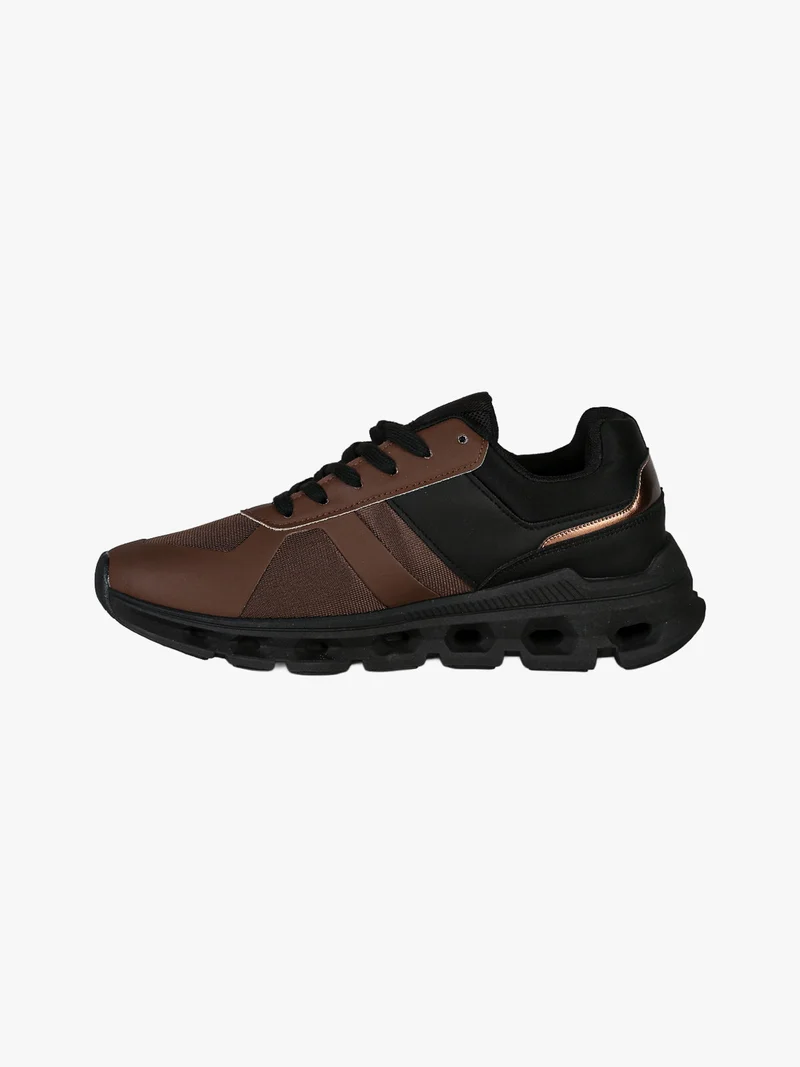 Sneakers sportive da uomo stringate - moro