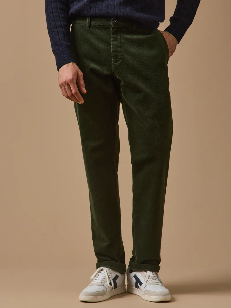 Herren-Chinohose « regular » aus Velours