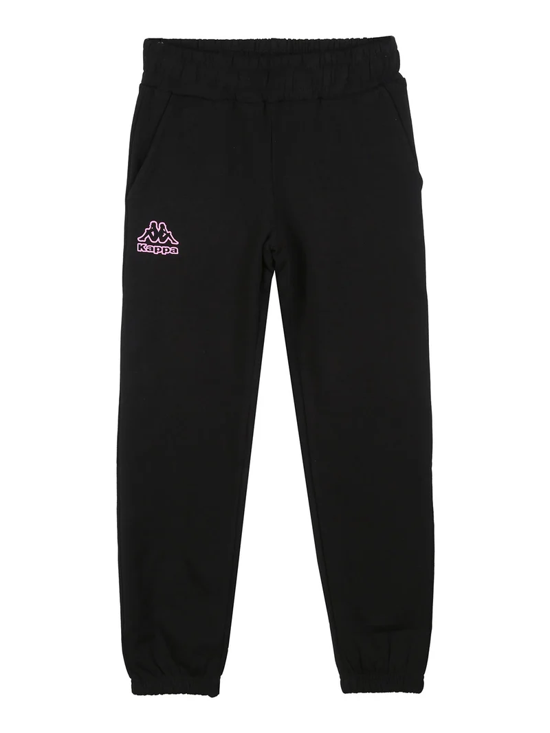 Completo tuta da ragazza 2 pezzi full zip con cappuccio e interno felpato - nero
