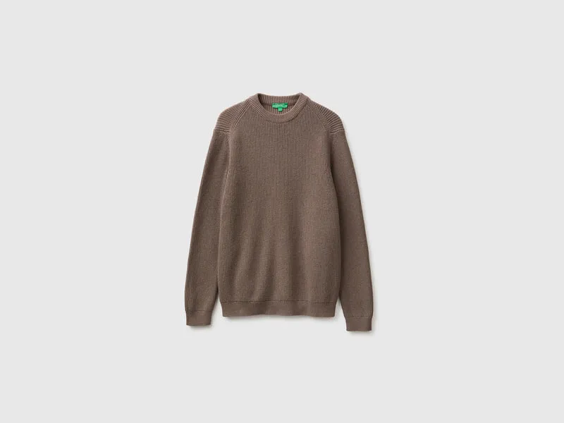 Pullover aus Wollmischung in regulärer Passform