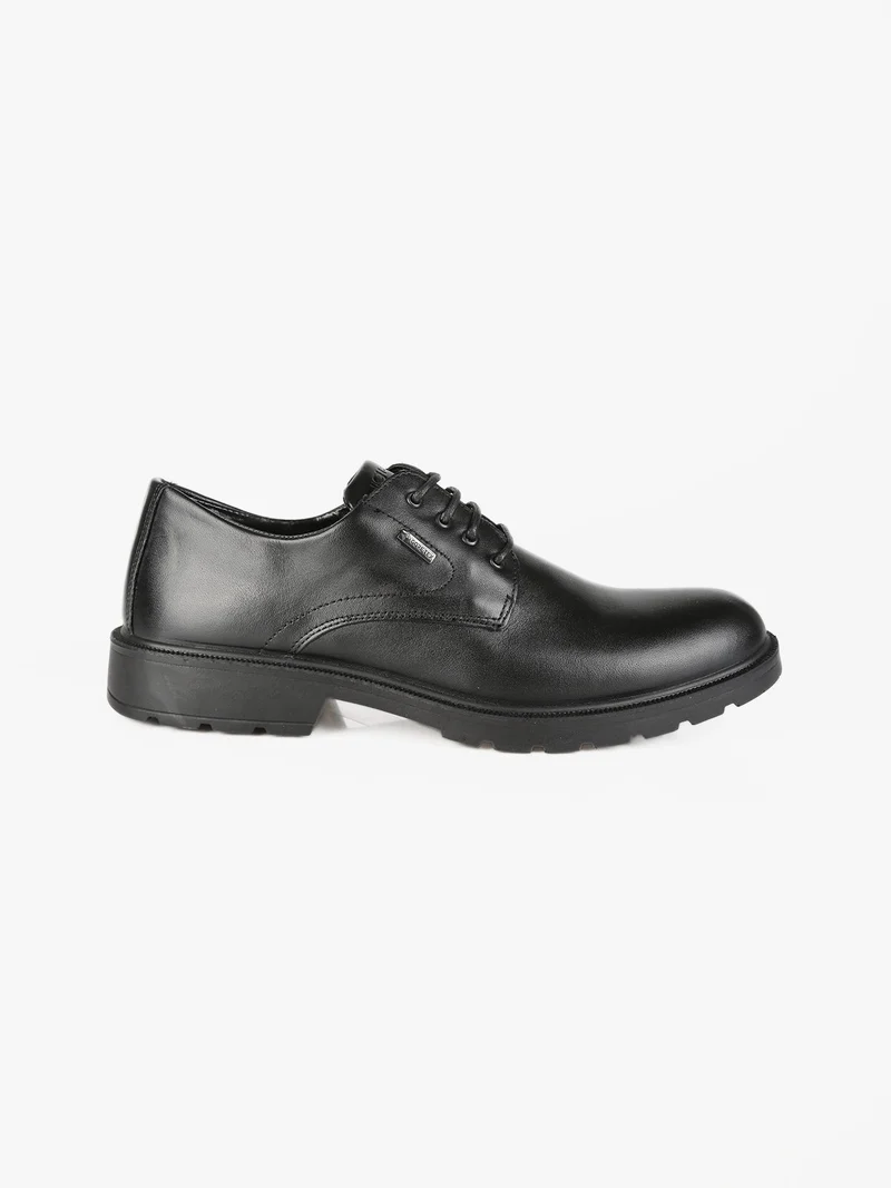 Scarpe stringate da uomo in pelle - nero