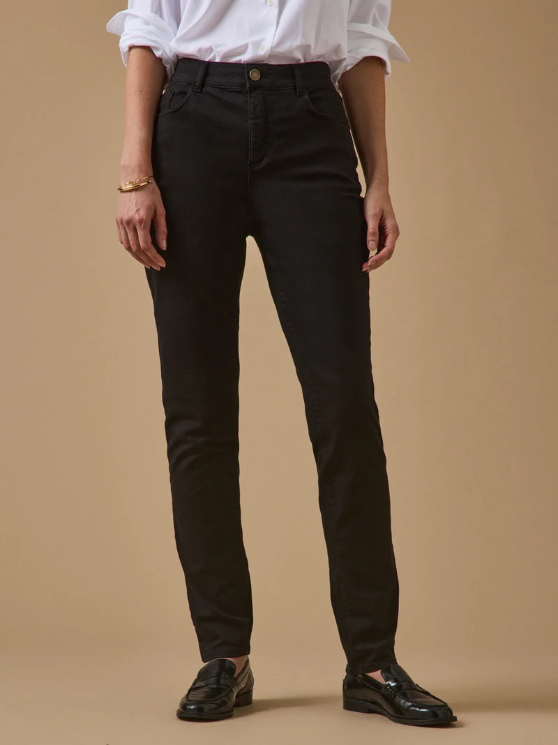 Farbenfrohe Slim Fit Damenhose Aude
