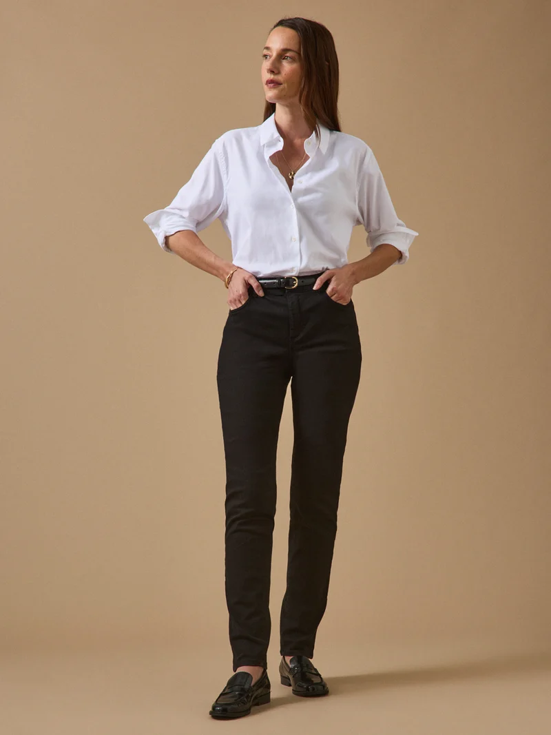 Farbenfrohe Slim Fit Damenhose Aude