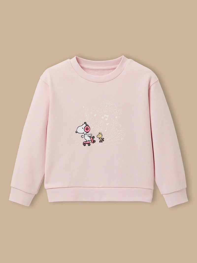 Kinder-Sweatshirt Cyrillus X PEANUTS™ – Kollektion « Snoopy »