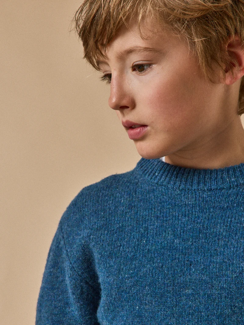 Jungenpullover aus Merino-Wolle