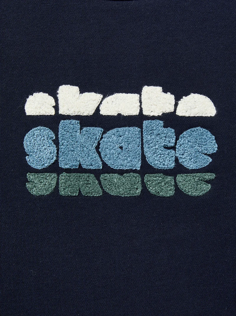 Jungen-Sweatshirt mit Stickerei