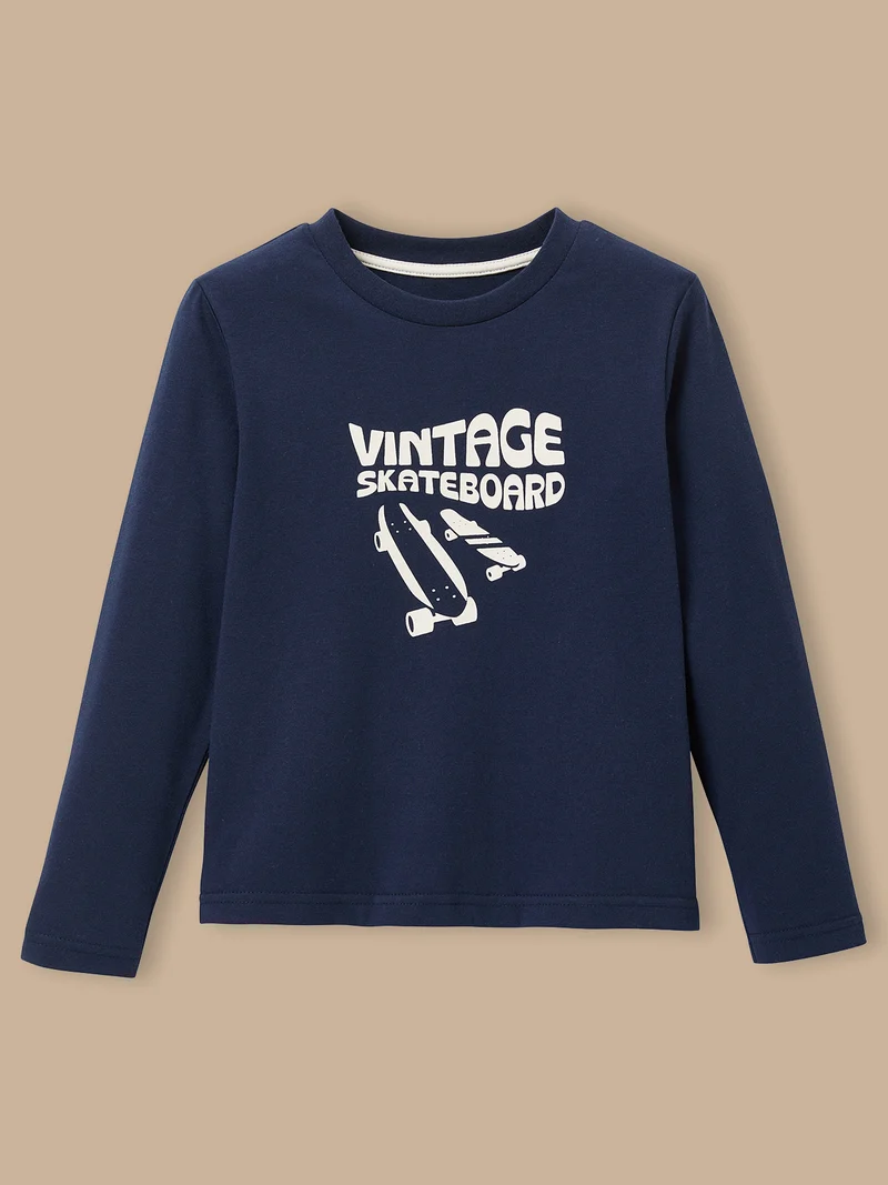 Jungen T-Shirt mit Druckmotiv – Bio-Baumwolle