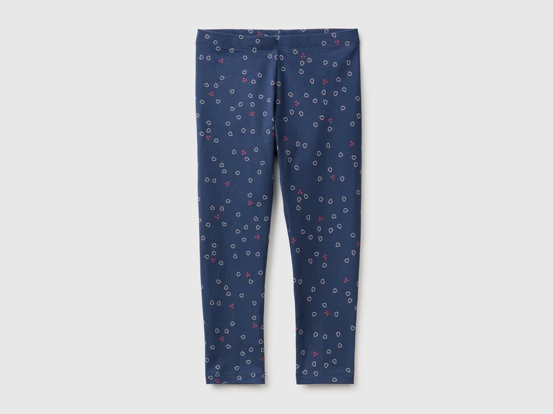 Gemusterte Leggings aus Stretch-Baumwolle