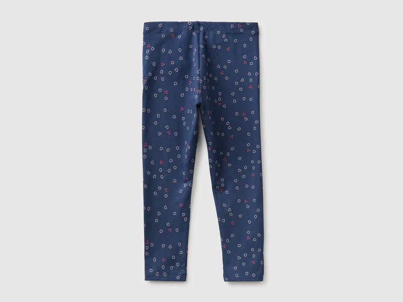 Gemusterte Leggings aus Stretch-Baumwolle