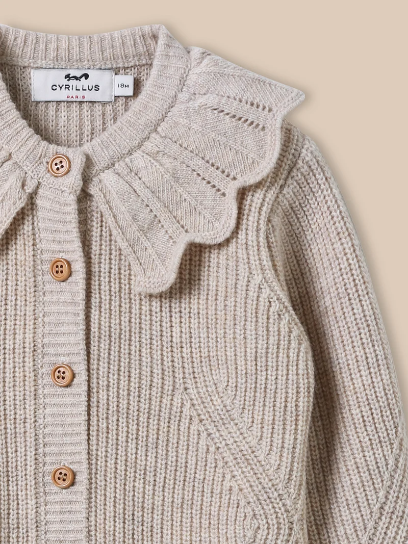 Baby-Cardigan aus Wolle