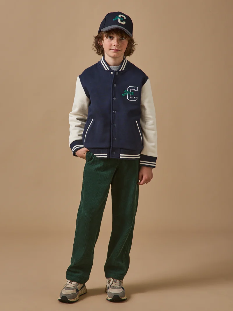Jungen Teddy-Blouson mit Stickerei