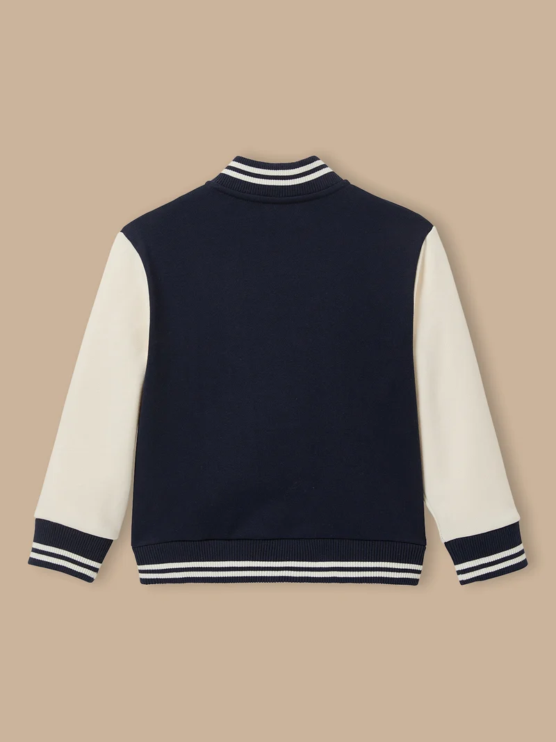 Jungen Teddy-Blouson mit Stickerei