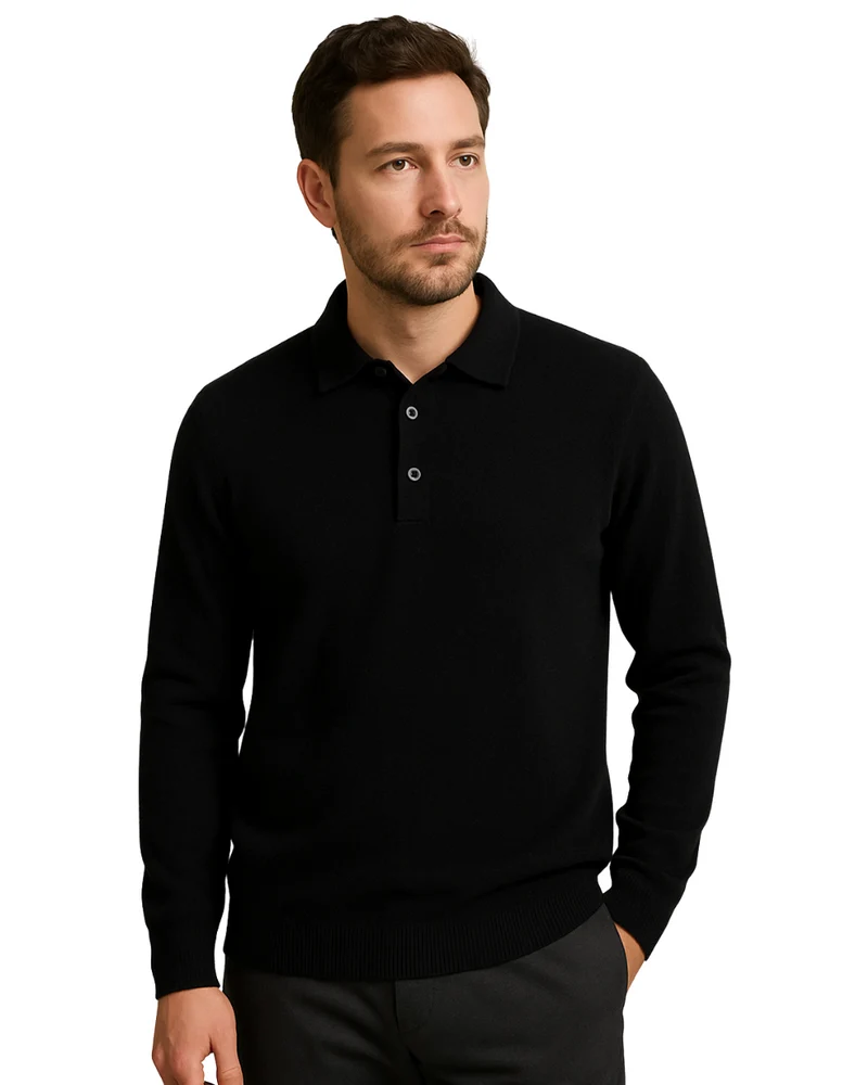 100% Cashmere Polo Shirt