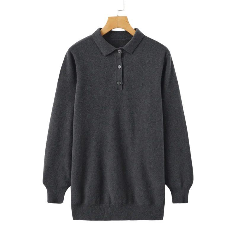 100% Cashmere Polo Shirt