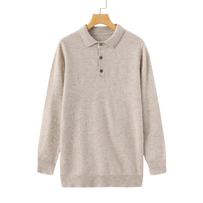 100% Cashmere Polo Shirt