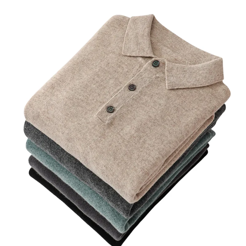 100% Cashmere Polo Shirt