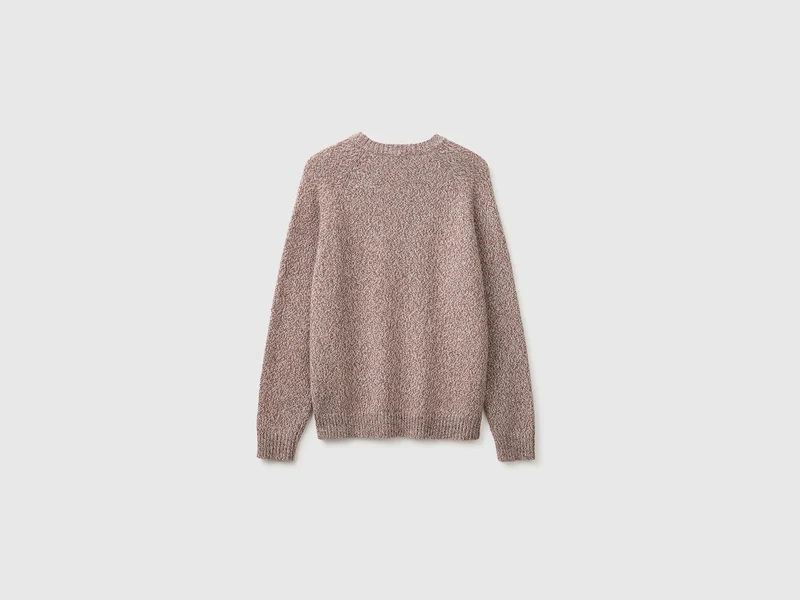 Farbblock-Pullover aus Wollmischung