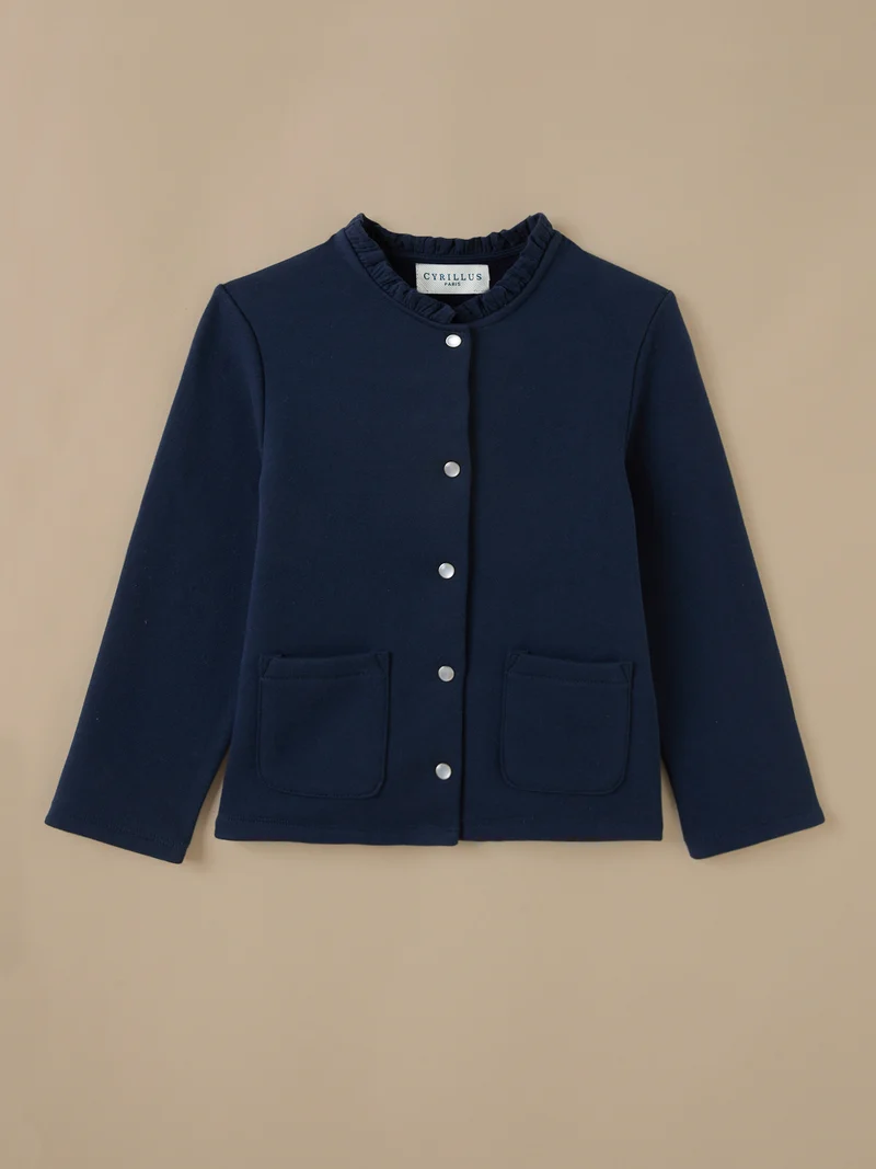 Mädchen-Cardigan aus Molton – Bio-Baumwolle