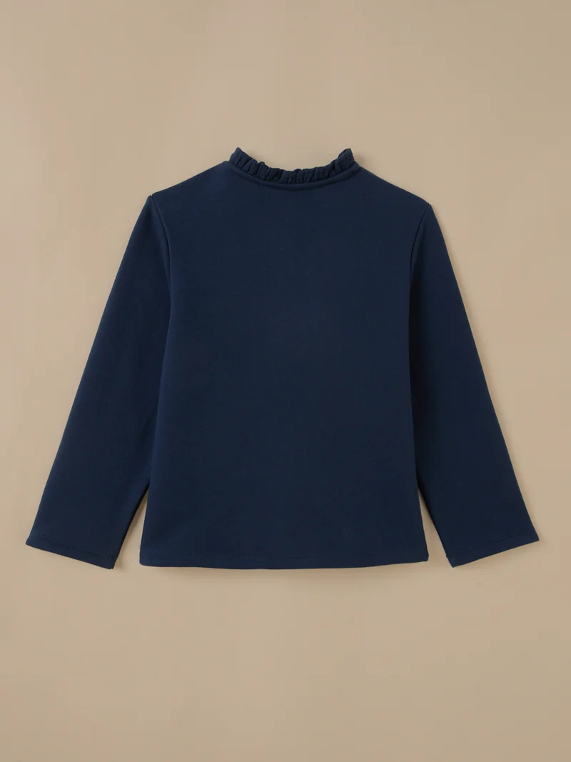 Mädchen-Cardigan aus Molton – Bio-Baumwolle