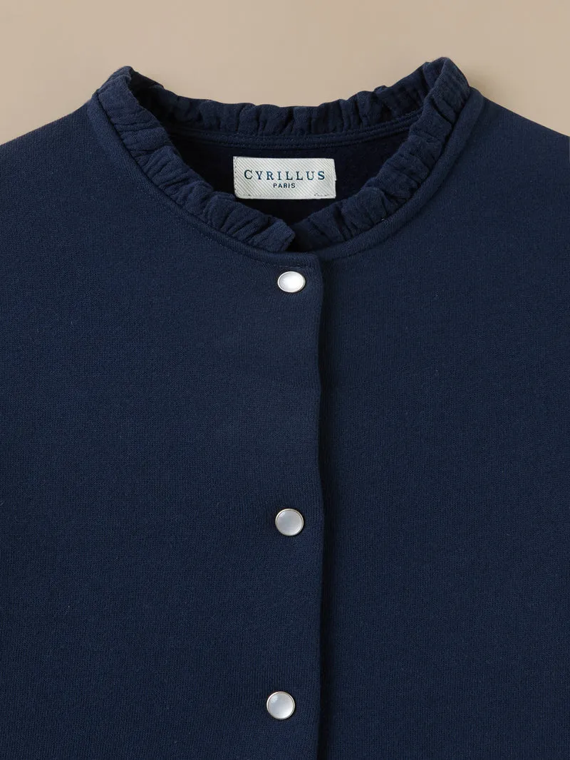 Mädchen-Cardigan aus Molton – Bio-Baumwolle